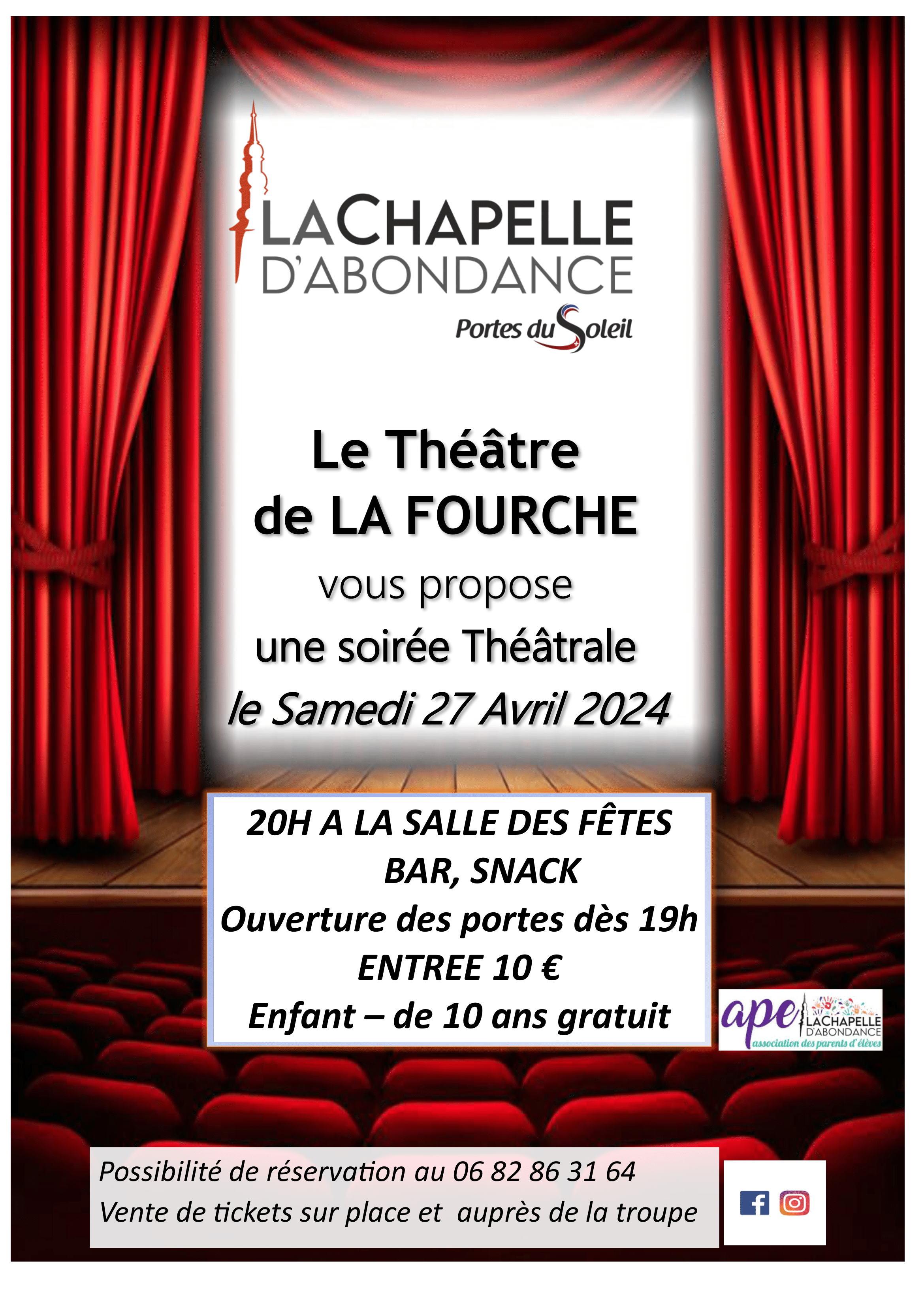 Soirée théâtrale "Le théâtre de La Fourche"