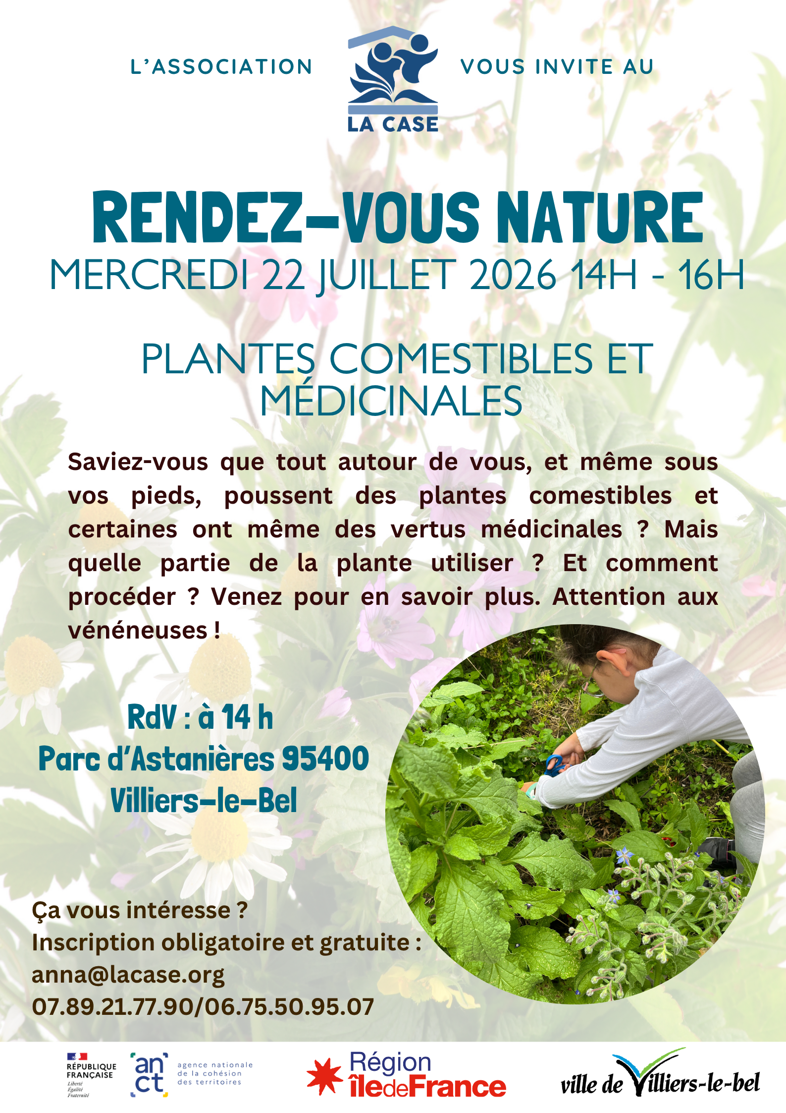 Rendez-vous Nature - plantes comestibles et médicinales