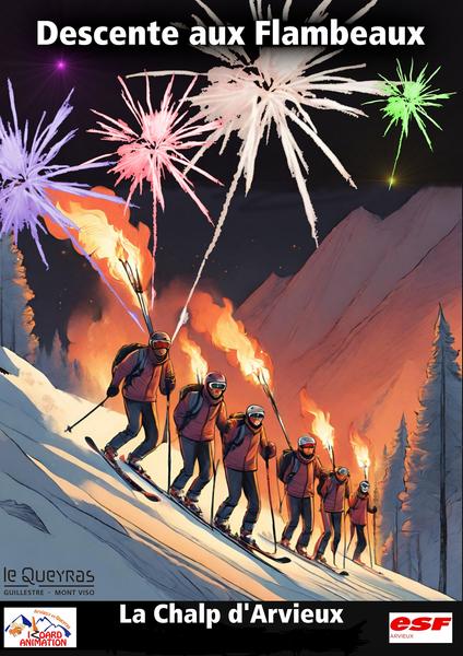 Torchlight descent_Arvieux - © izoard animatiion