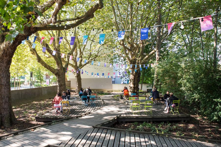 La terrasse de la Guinguette l'Echappée Belle 