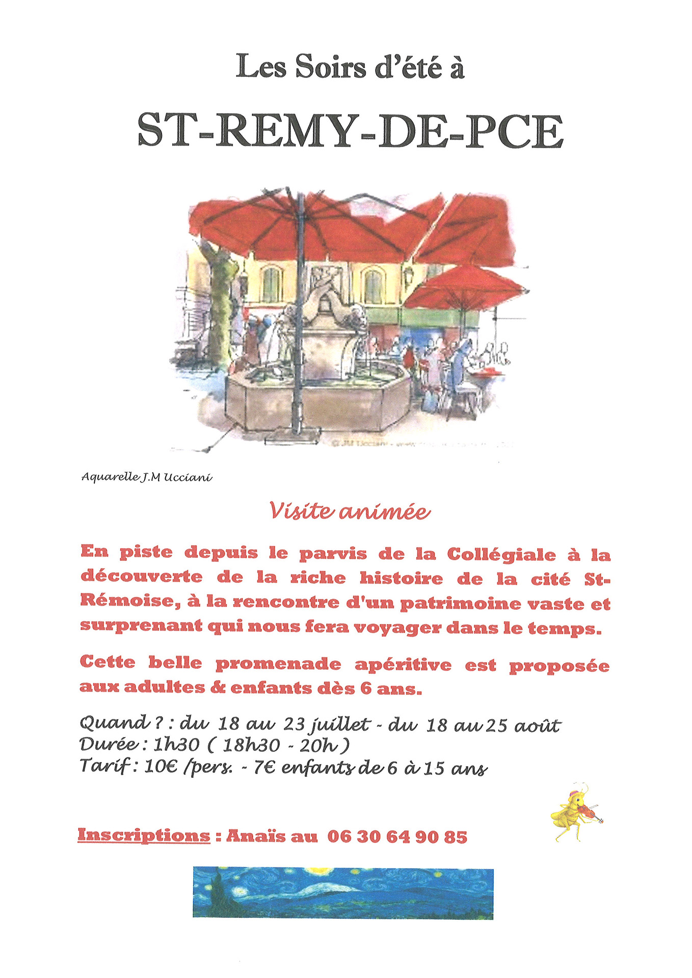 Excursion "Les soirs d'été" à Saint-Rémy-de-Provence