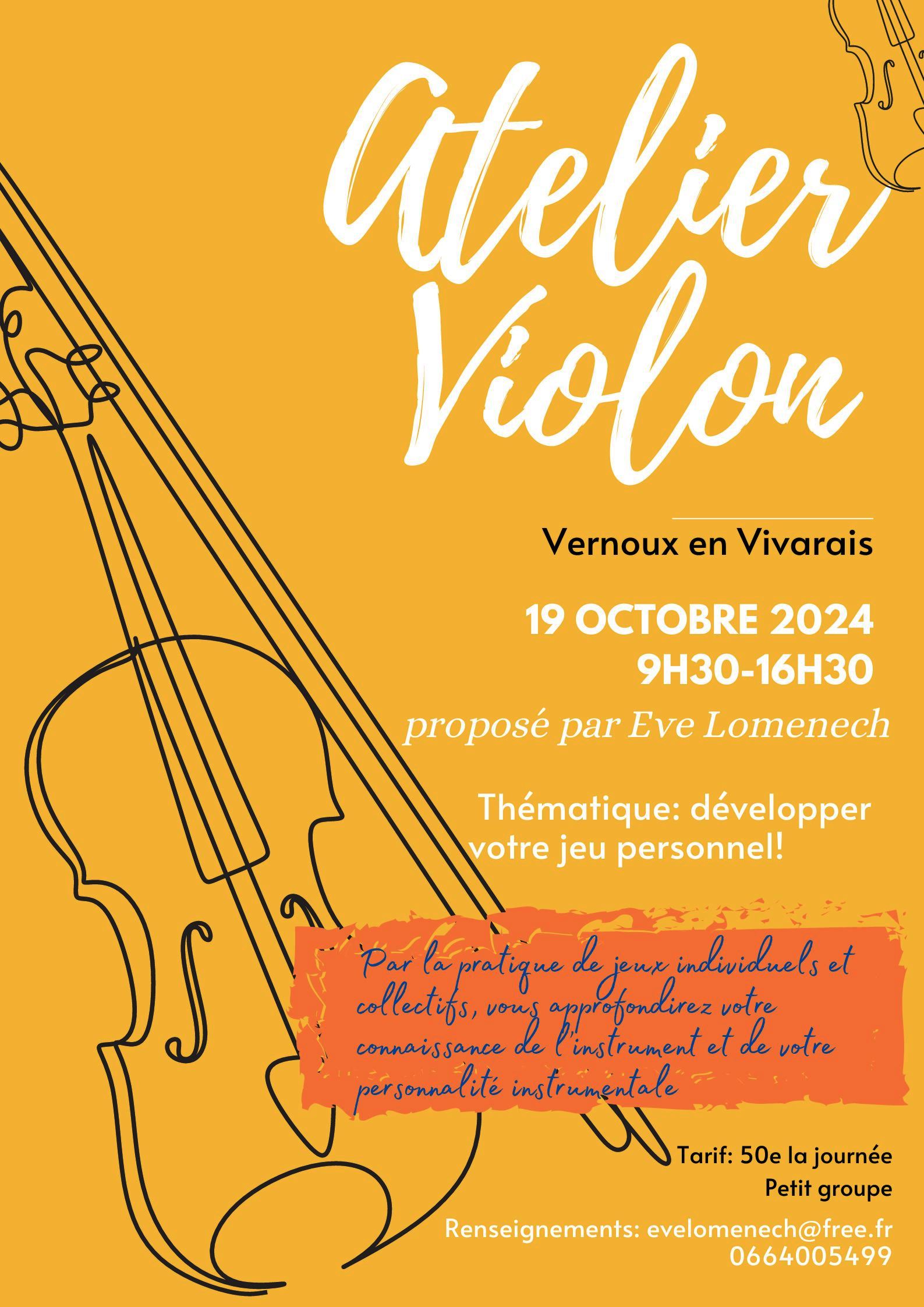 Rendez-vous futés ! : Atelier Violon