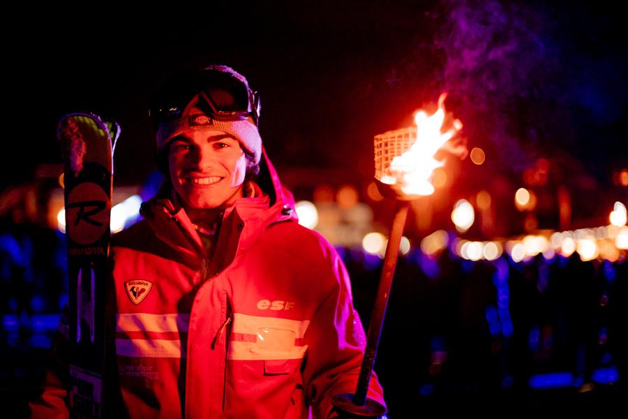 Descente aux flambeaux les gets