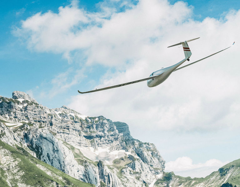 Aeroslide planeur Doussard Sources du lac d'Annecy