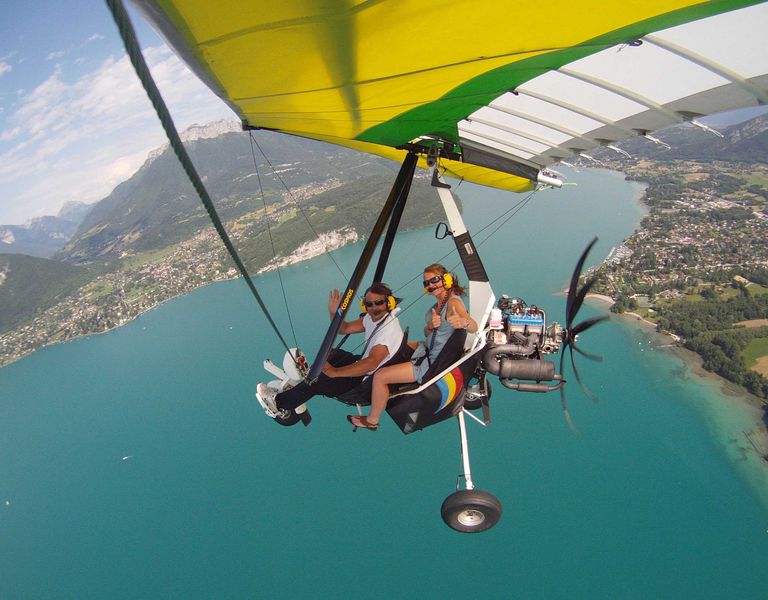 Lac Annecy Delta Evasion parapente ulm montgolfiere hélicoptère
