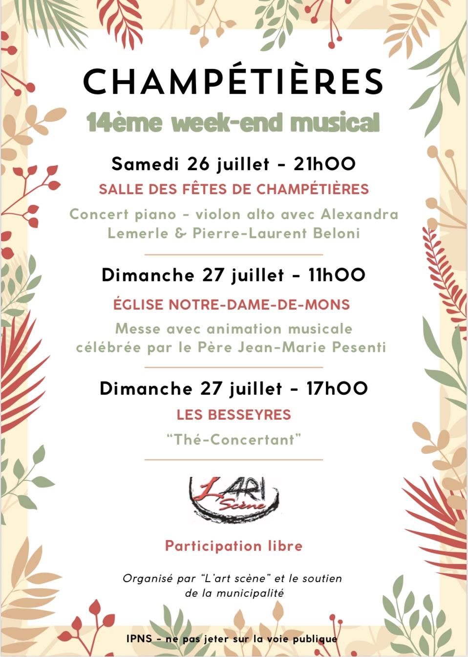 14e week-end musical // Champétières