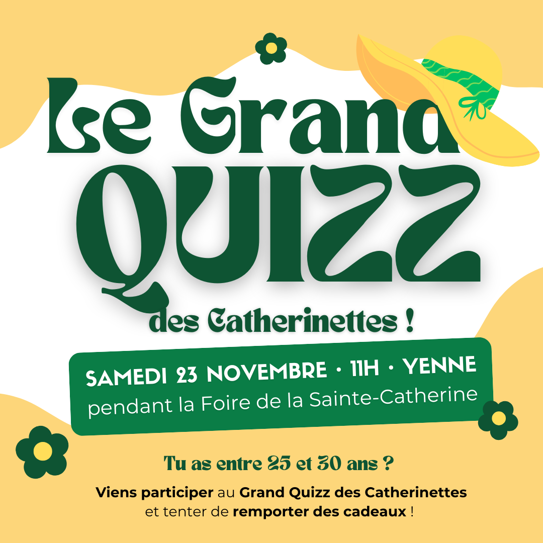 Le Grand Quizz des Catherinettes !_Yenne