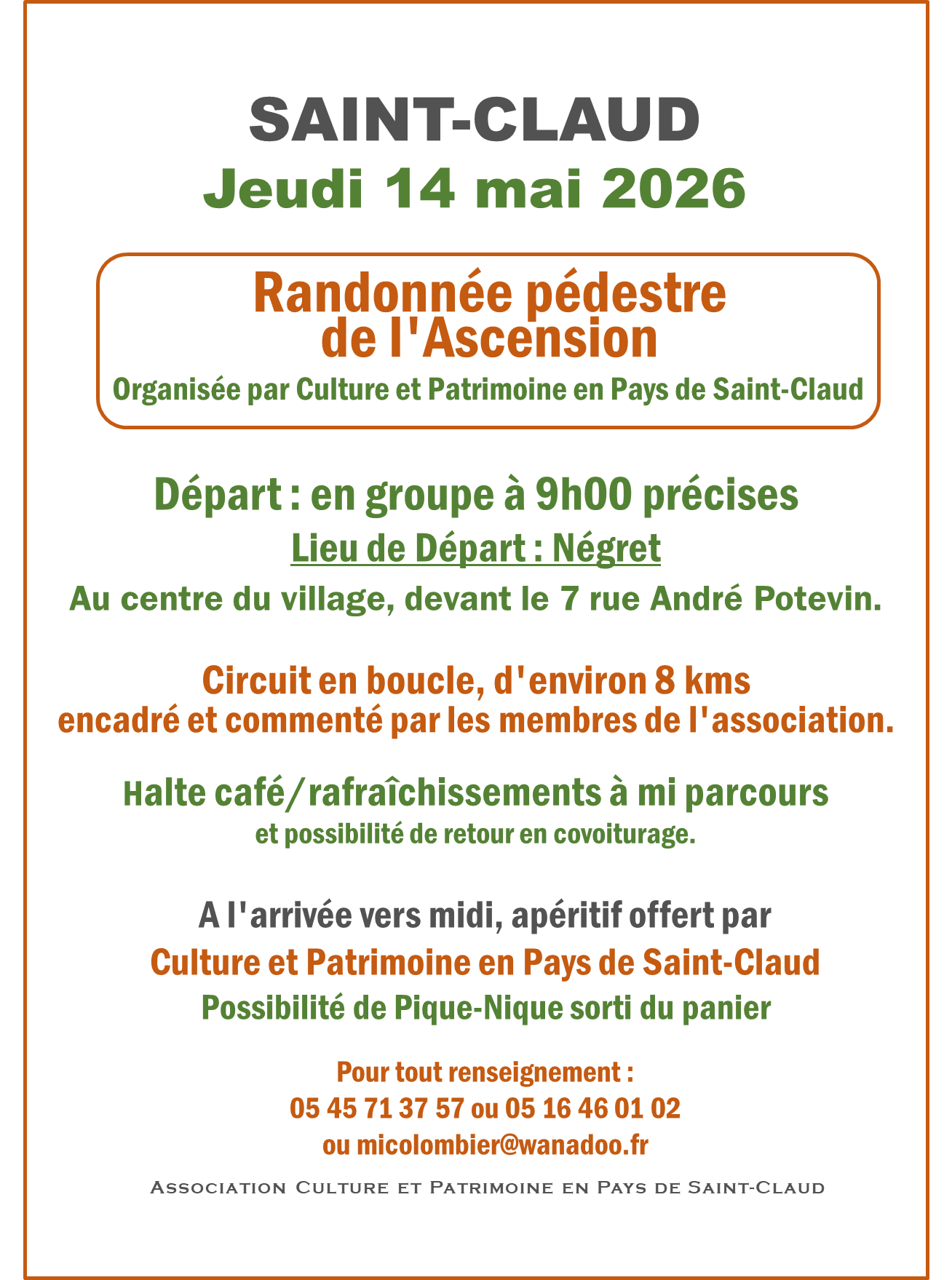 Randonnée pédestre de l'Ascension