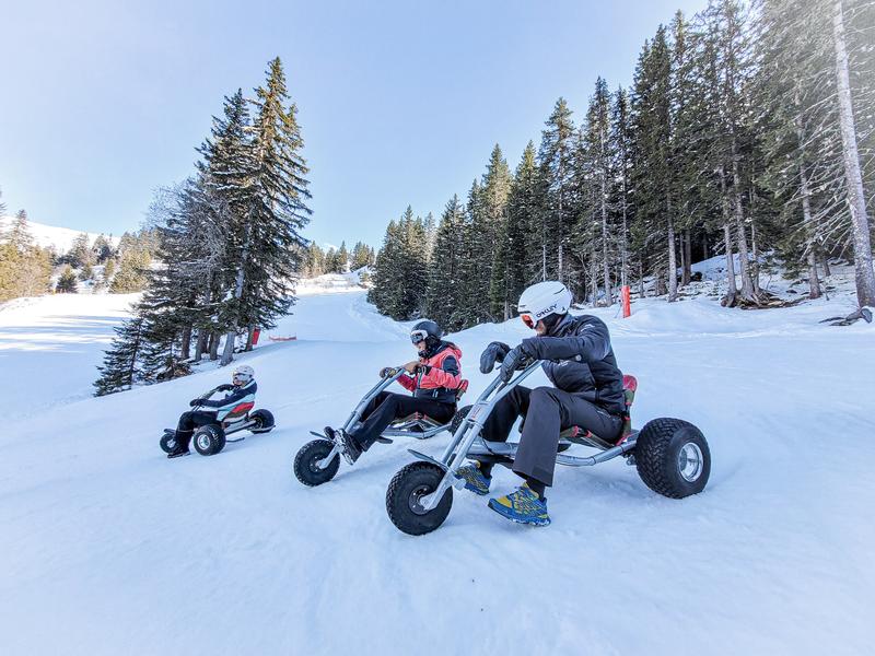 Mountain Kart in de winter