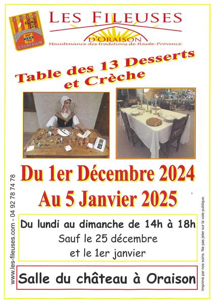 Exposition "La table des 13 desserts et de la crèche"