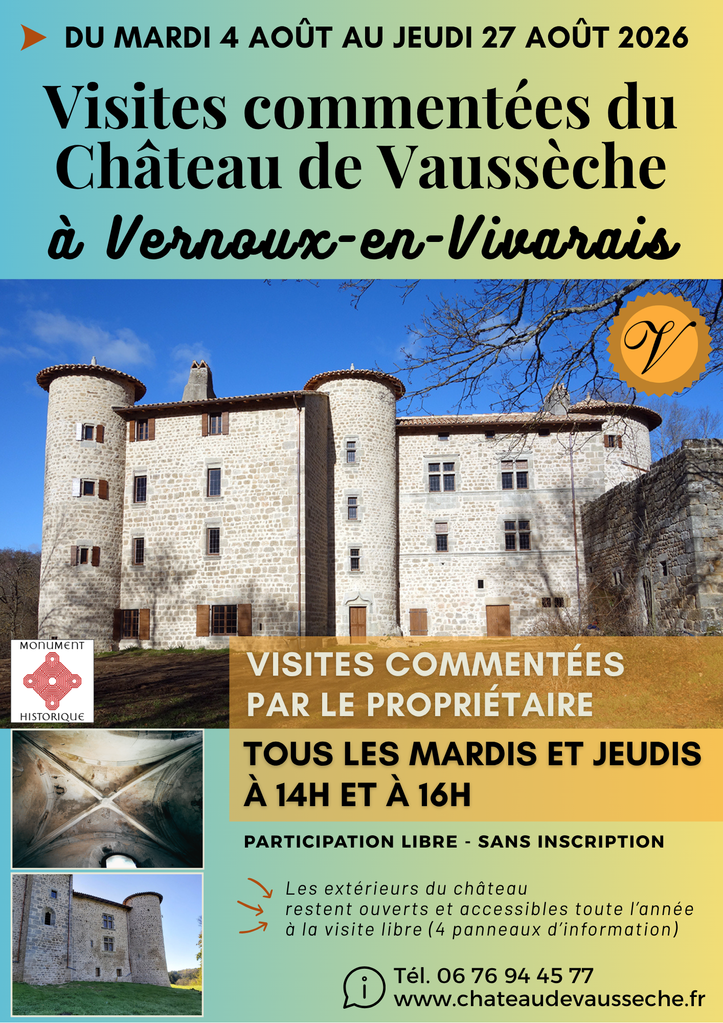 Visite commentée du Château de Vaussèche