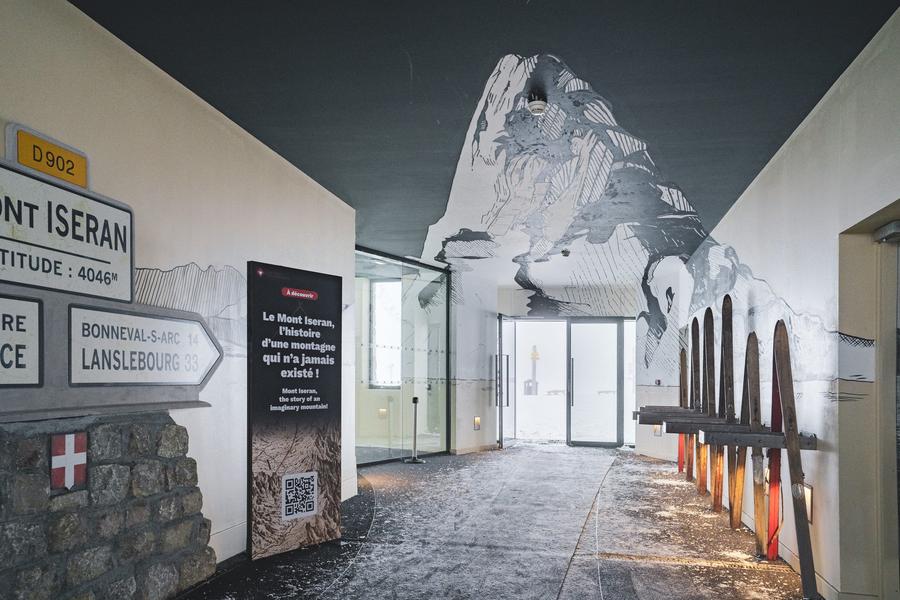 Thématique arrivé télécabine Vallon - ANAMORPHOSE SUR LA LEGENDE DU MONT ISERAN_Val-d'Isère