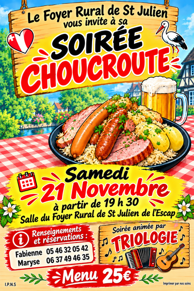 Soirée Choucroute