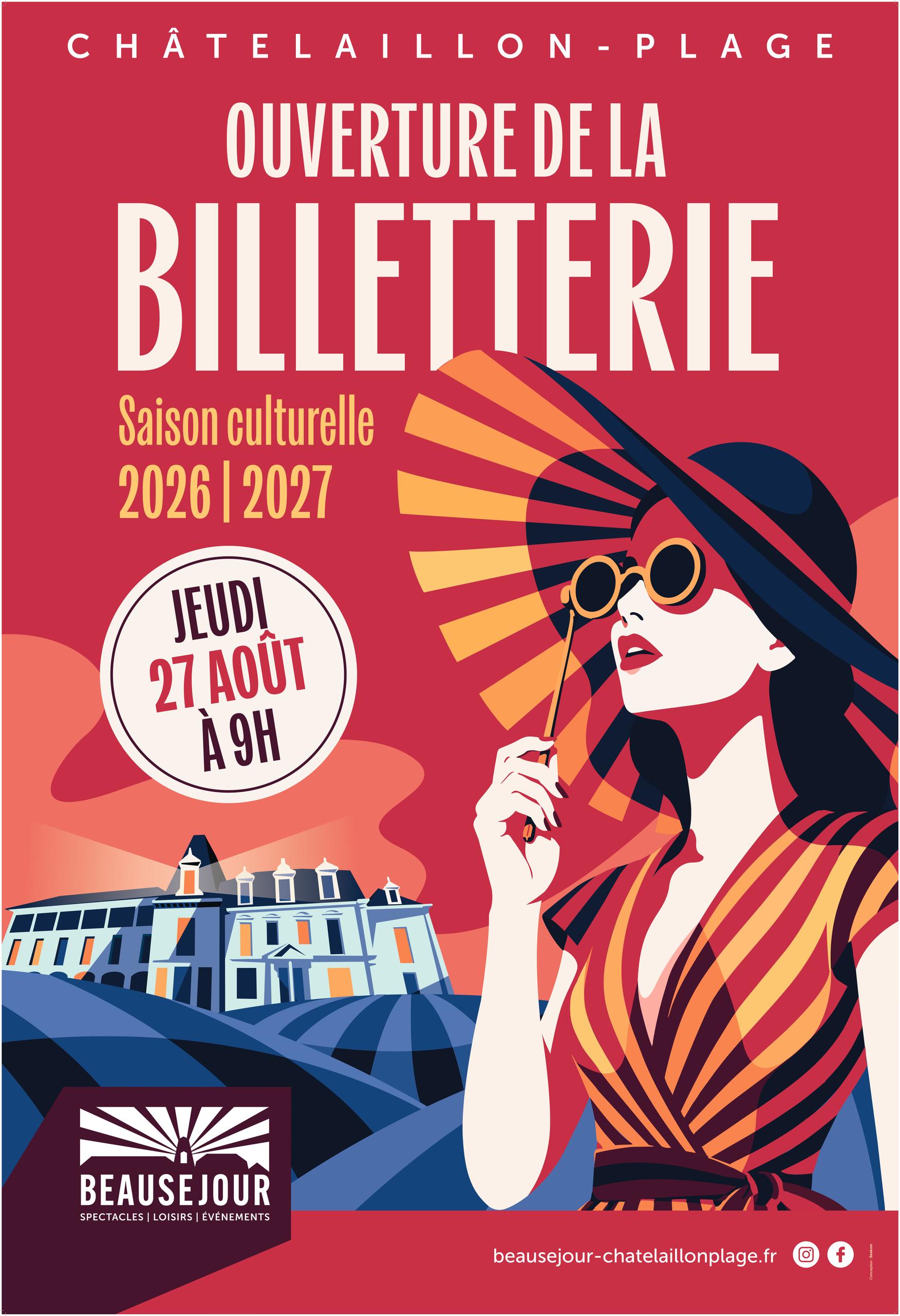 Ouverture de la billetterie de Beausejour, saison culturelle 2026–2027 !