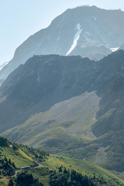 Le Mont Lachat et le Tramway du Mont-Blanc