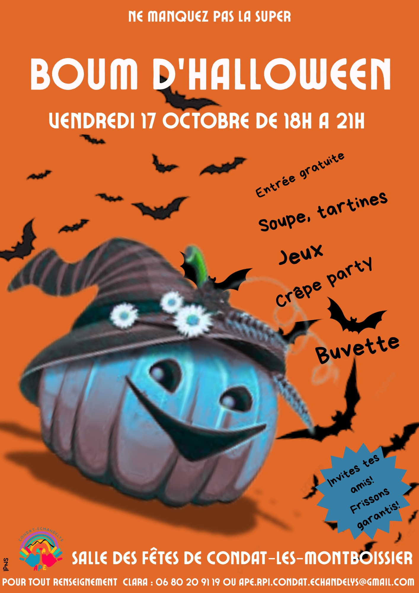 Boum d’Halloween // Condat-lès-Montboissier