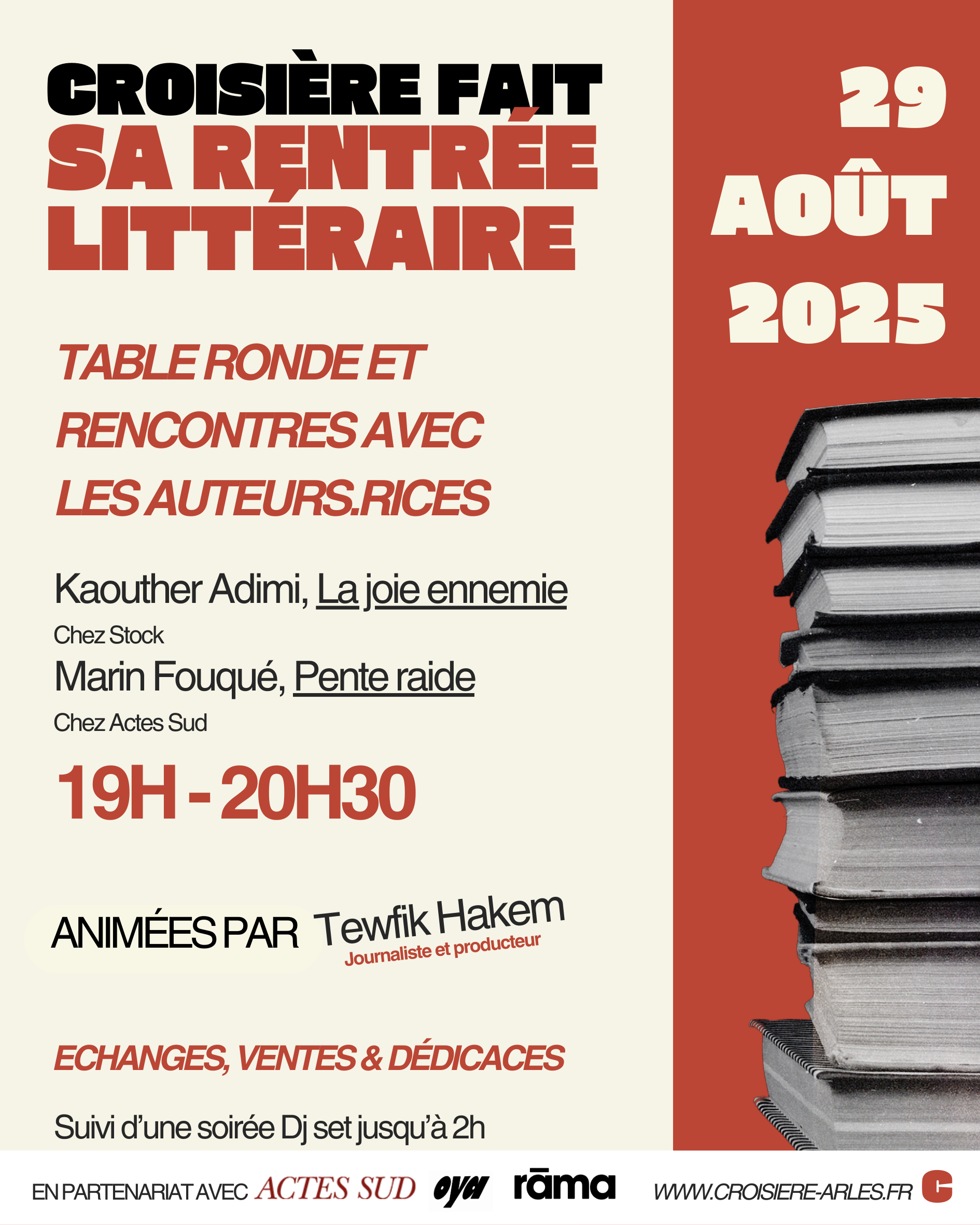Croisière fait sa rentrée littéraire