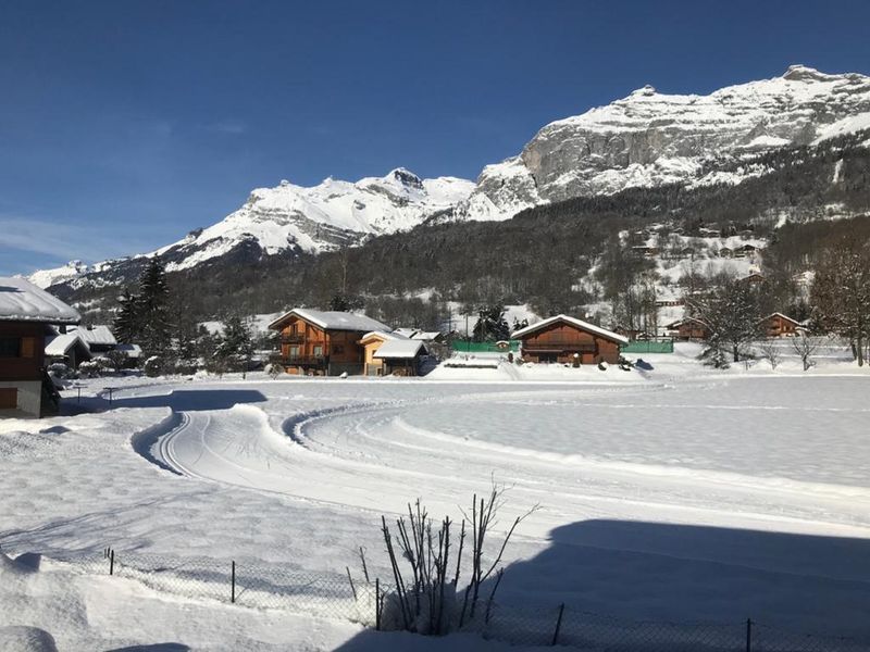 Piste de ski de fond à Servoz