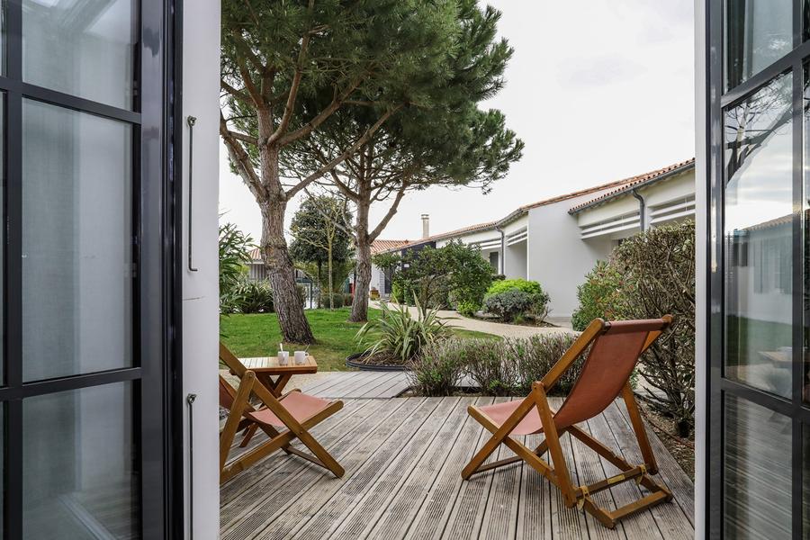 Ouverture sur l'extérieur de la suite « Côté jardin »