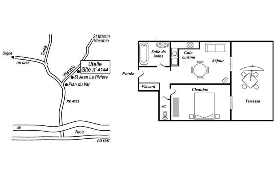 Gîte Le Brec d'Utelle-Le plan-Utelle-Gîtes de France des Alpes-Maritimes