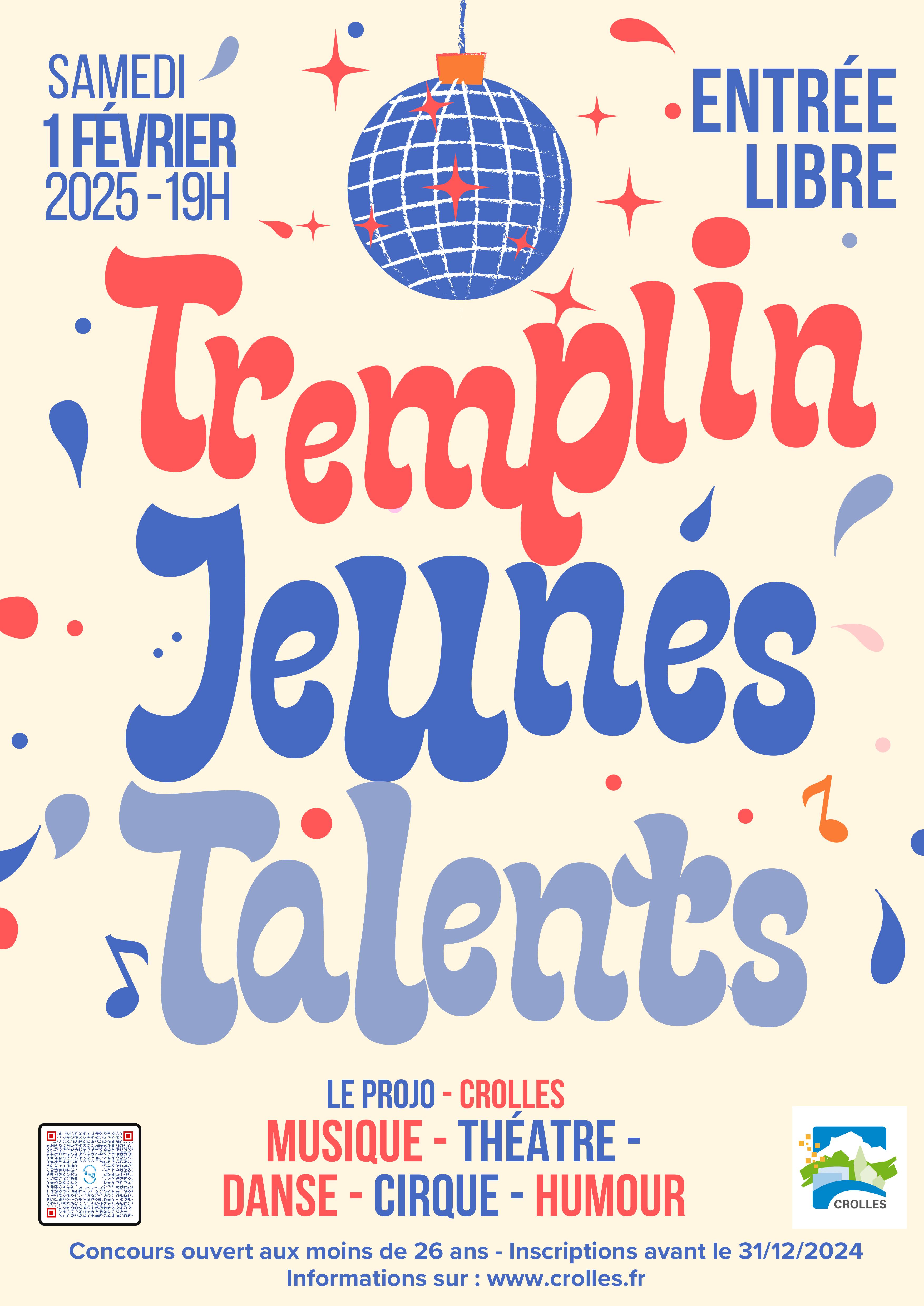 Tremplin Jeunes Talents de Crolles - phase d'inscriptions