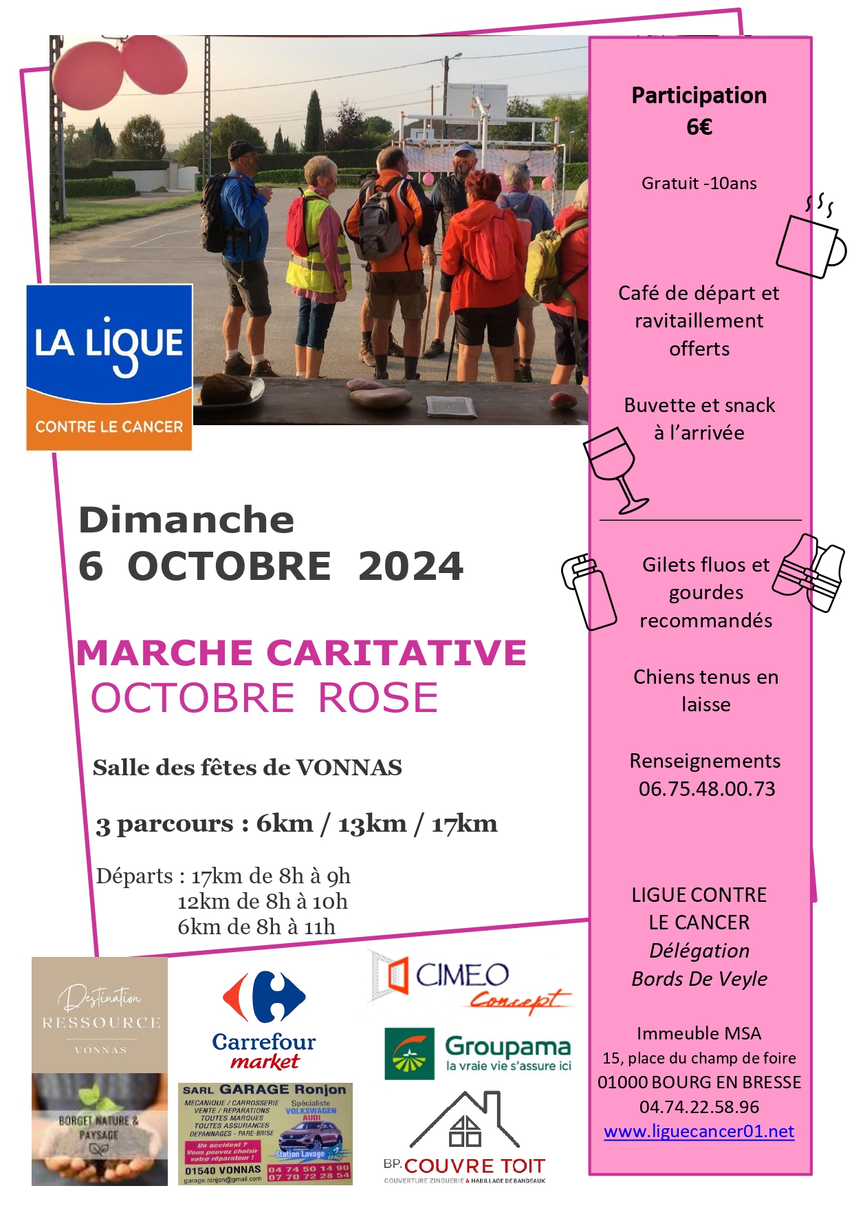 marche caritative "octobre rose"