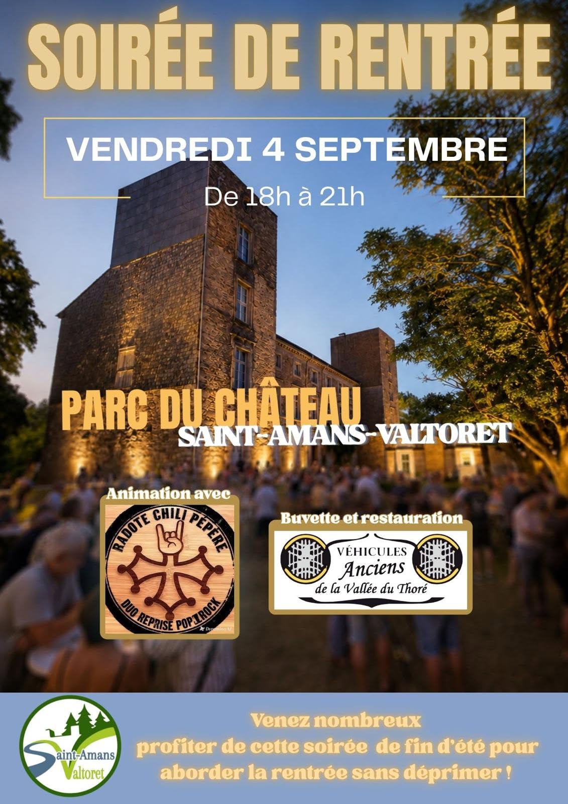 Soirée de rentrée_Saint-Amans-Valtoret