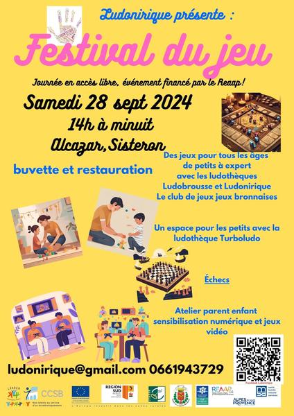 Festival du jeu Du 28 au 29 sept 2024