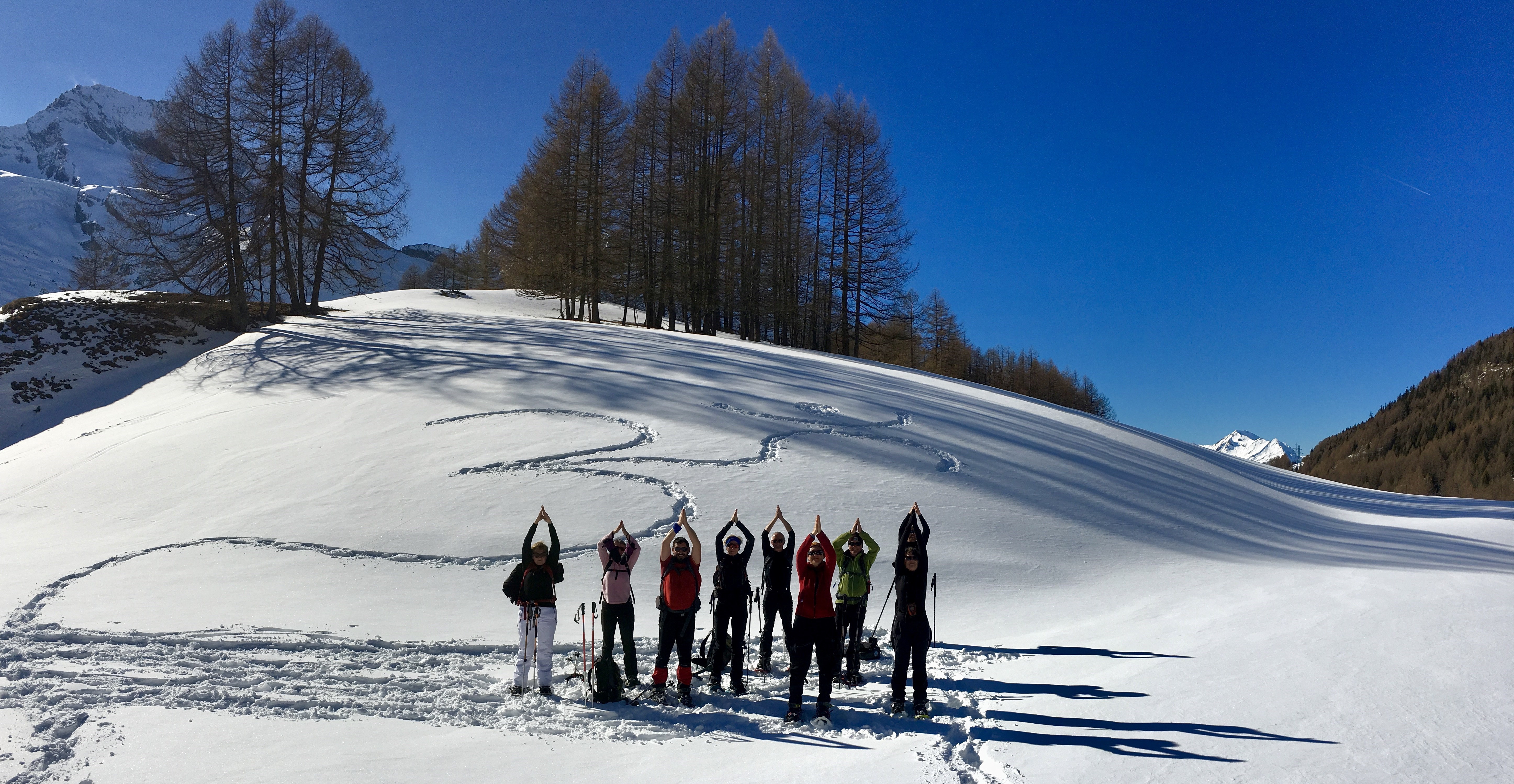 Snowga or yoga in the snow