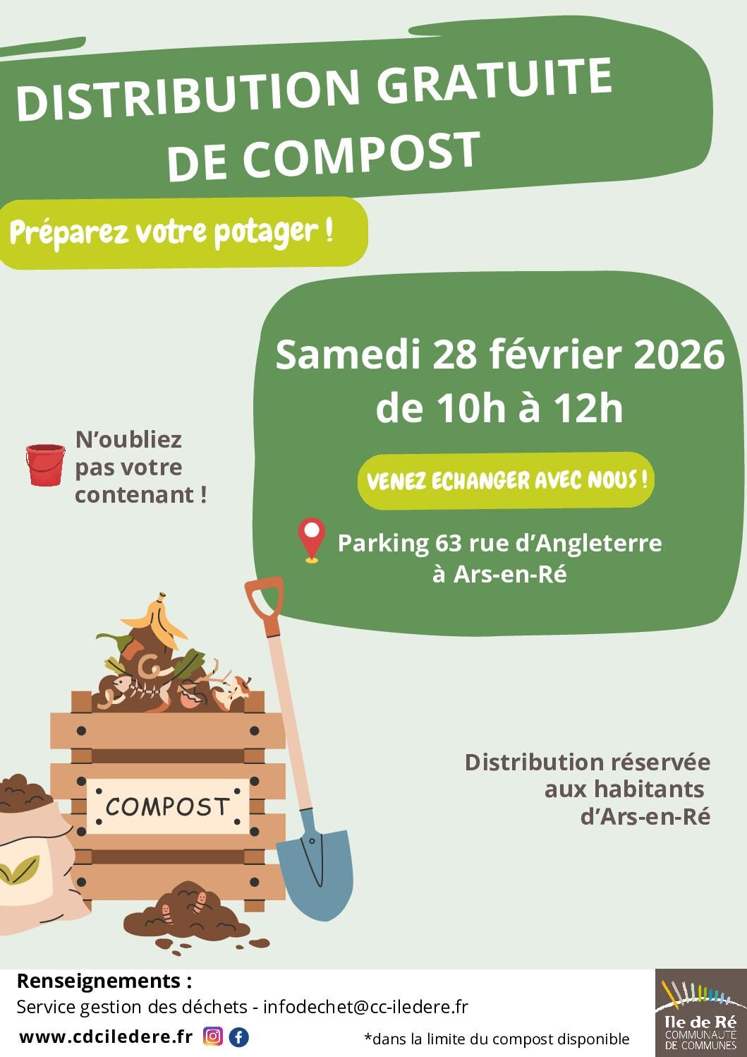 Distribution gratuite de compost