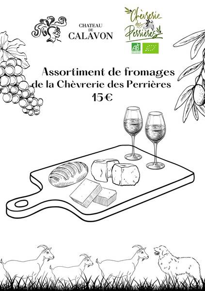 Dégustation fromages et vins au Château de Calavon