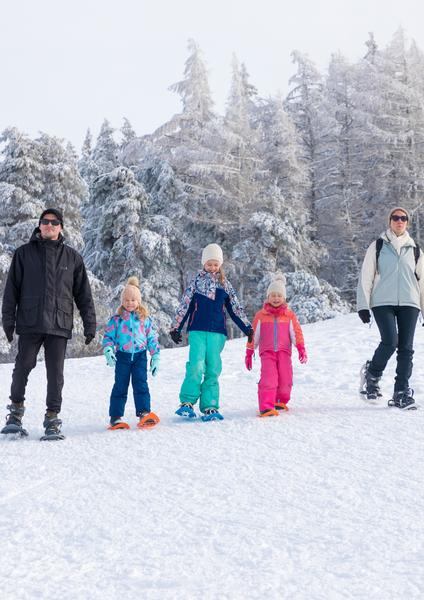 Balade et glissades en famille, randonnée accompagnée