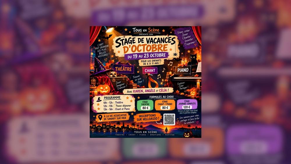 Stage des vacances doctobre | Tous en scène