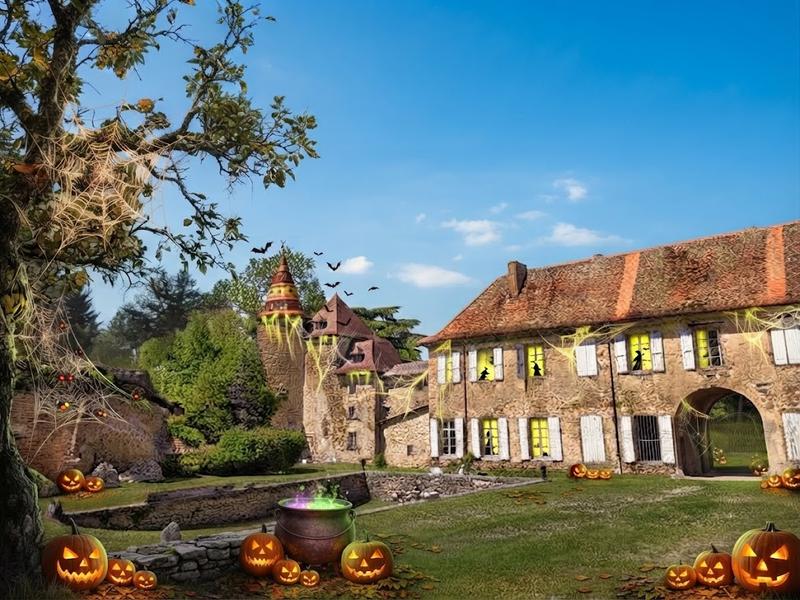 Animation Halloween, autour du château et en forêt de Vallin