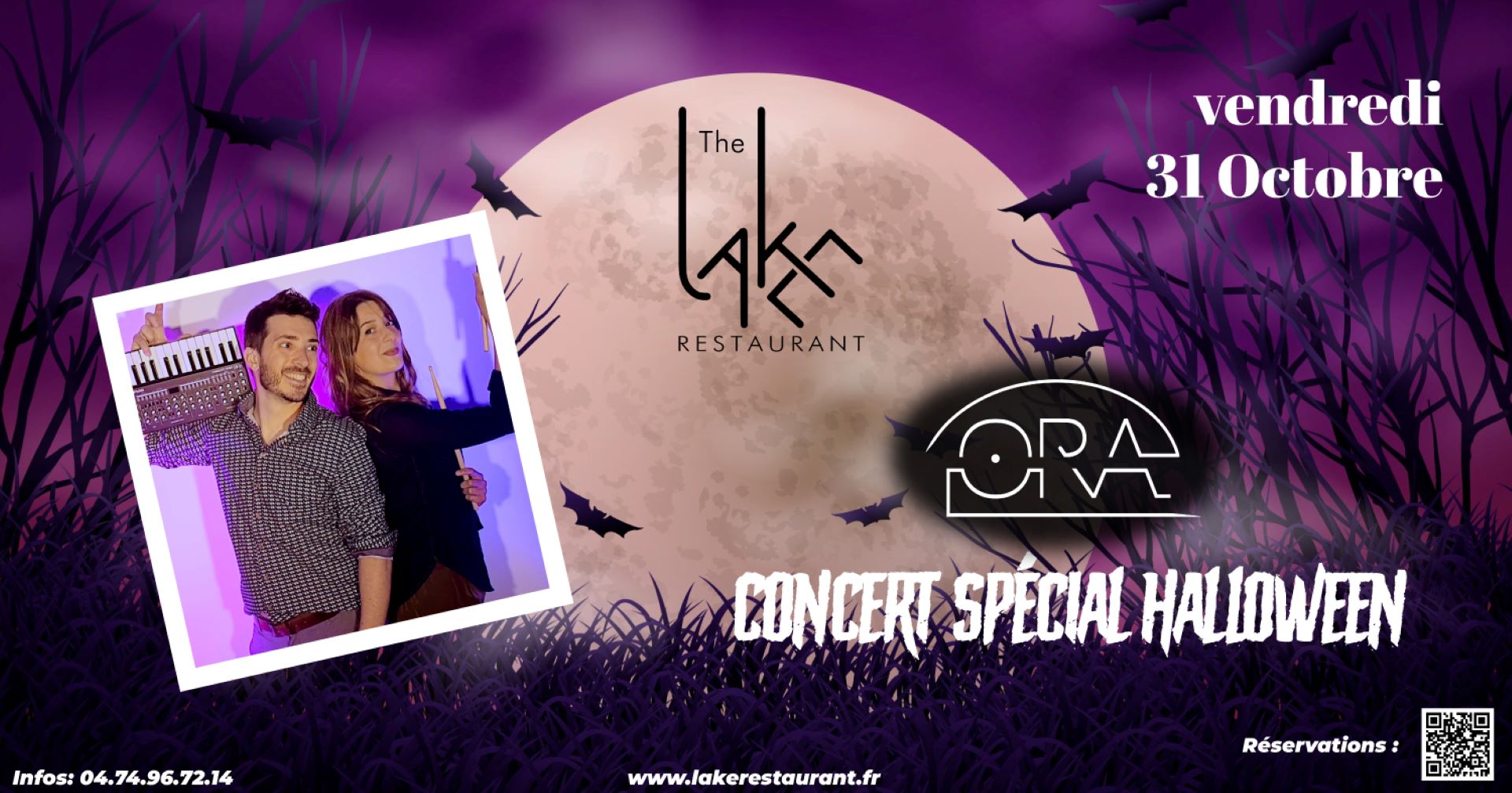 Concert spécial halloween avec le duo Ora à The Lake restaurant_Trept-Office de…