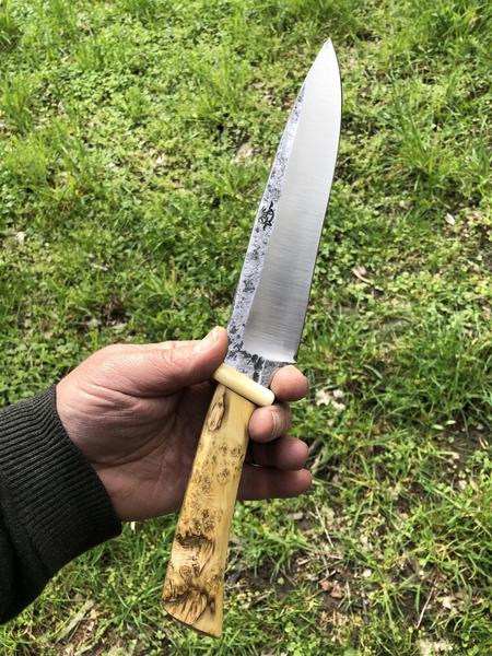 Couteau de cuisine manche en buis