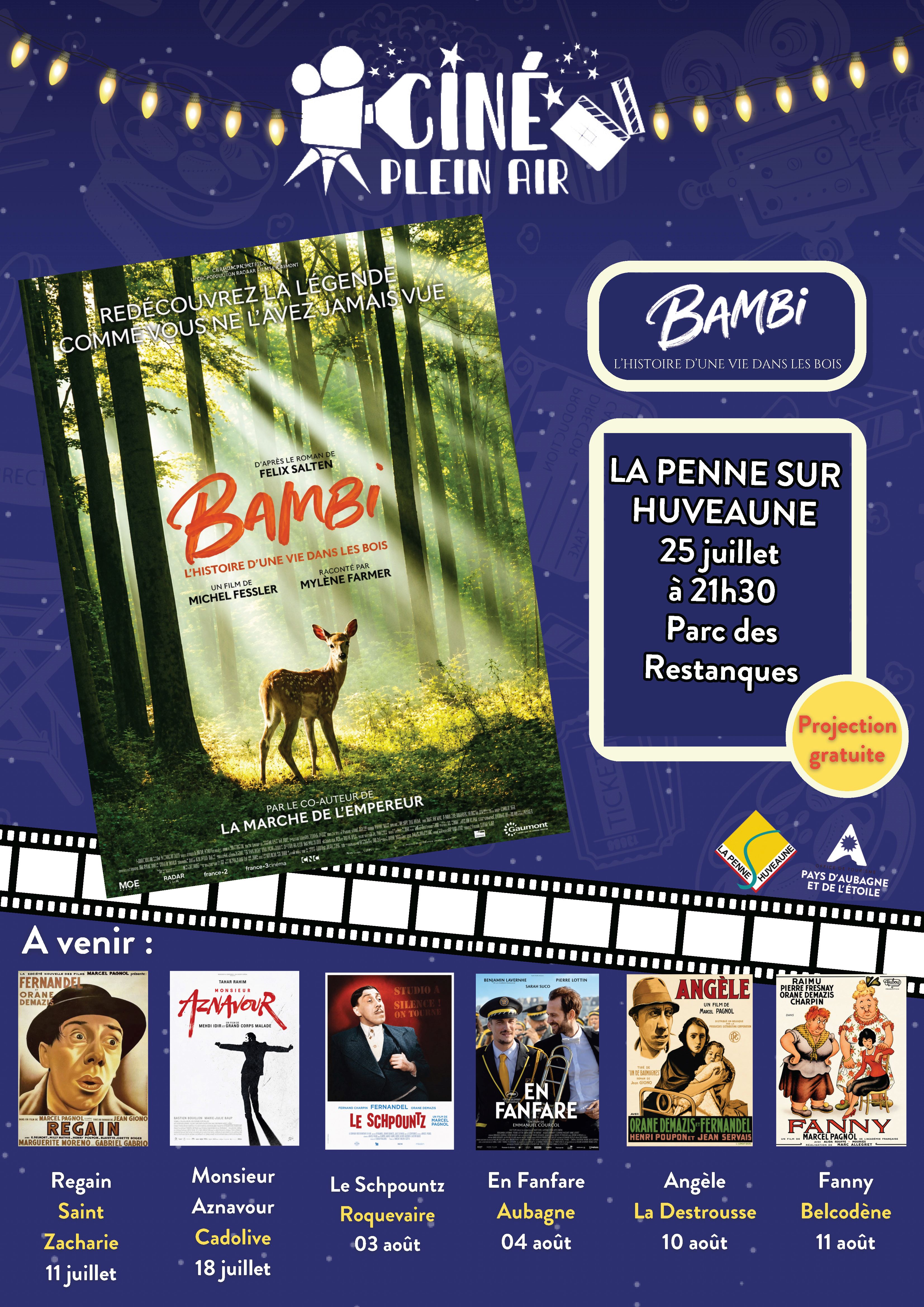 Ciné plein air - Bambi, l'histoire d'une vie dans les bois