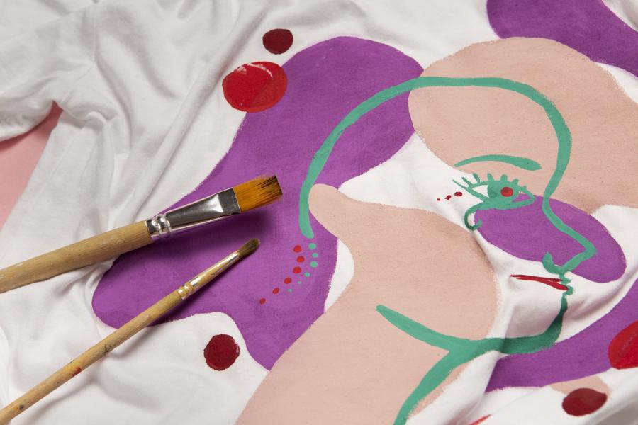 Peinture sur tissu_Charlieu