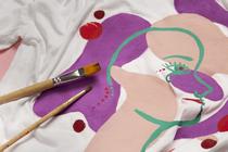 Peinture sur tissu_Charlieu