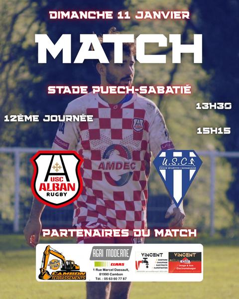 Match USC Alban - Caussade