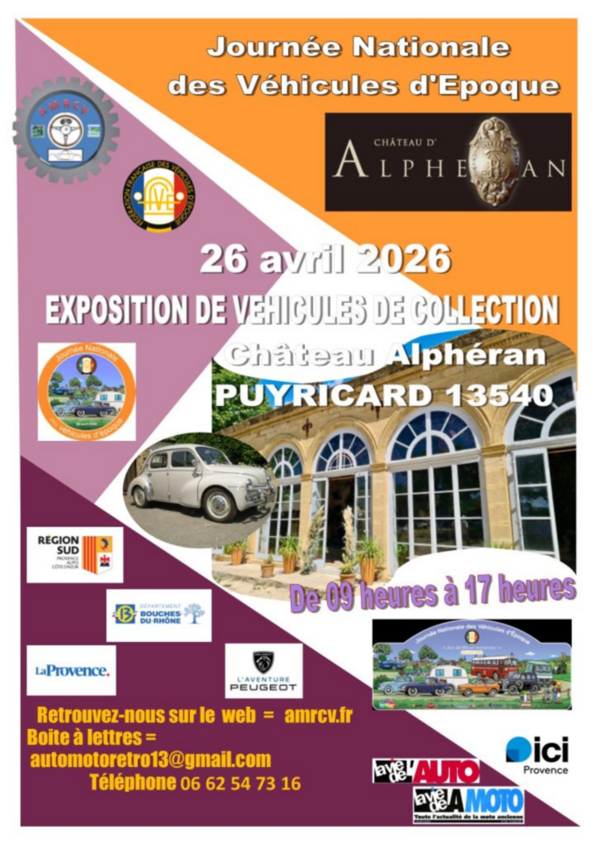 Journée Nationale des Véhicules d'Epoque au Château d'Alphéran