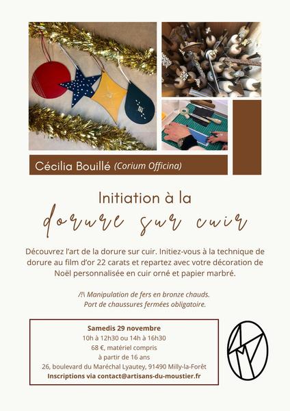 Initiation à la dorure sur cuir