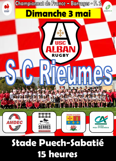 Match de Rugby : USC Alban - SC Rieumes