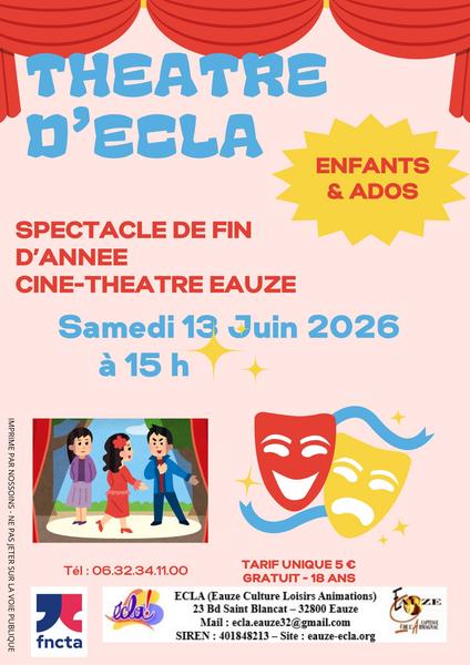 théâtre fin d'année enfants