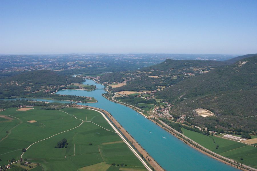 Site des Fils / vue sur le Rhône