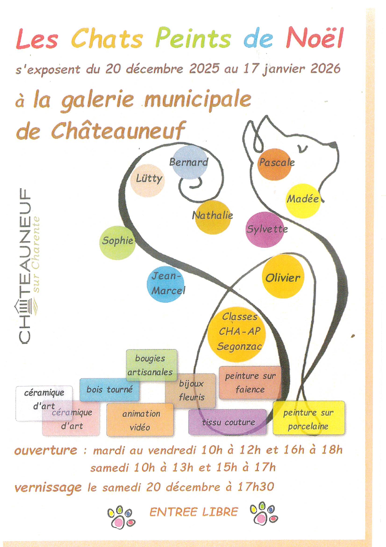 Exposition |  Les chats peints de Noël