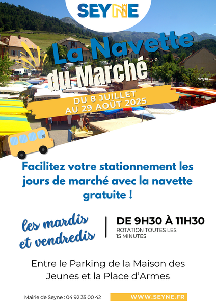 Navette marché Seyne