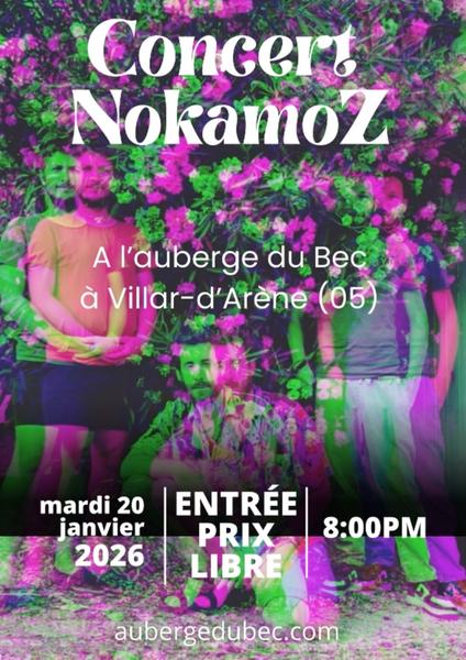 NOKAMOZ PLASTIK LIVE à l'Auberge du Bec_Villar-d'Arêne - © NOKAMOZ