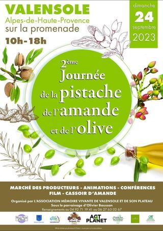 2ième Journée de l\'olive de l\'amande et de la pistache (reportée au 24/09)