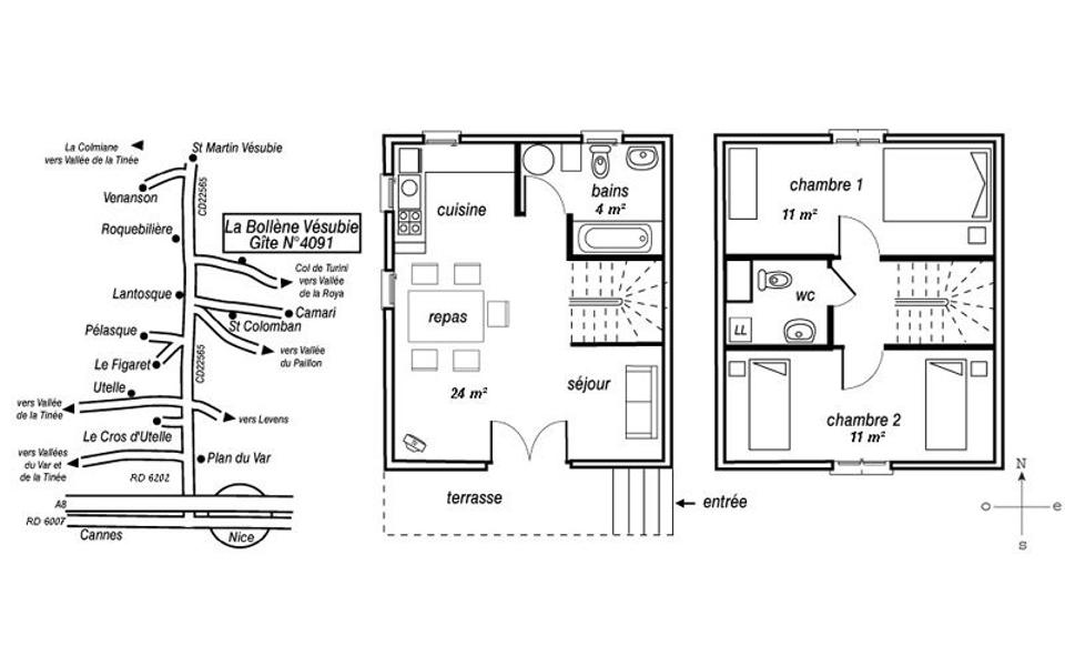 Gîte Epicéa-Le plan-La Bollène-Vésubie-Gîtes de France des Alpes-Maritimes